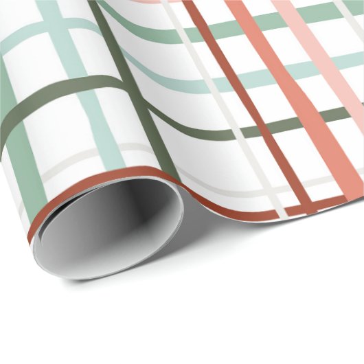 Holiday Gingham - fröhlich Geschenkpapier (Rolleneckpunkt)