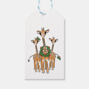 Holiday Giraffe Geschenkanhänger