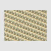 Holiday Girl & Vintag Ostersonniges Tissue Seidenpapier (Vorderseite)