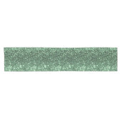 Holiday Glitzer Green Bling Funkelnd Chic Kurzer Tischläufer (Horizontal)