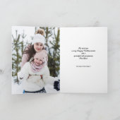 Holiday Glow Foto Grußkarte Karte (Innenseite)