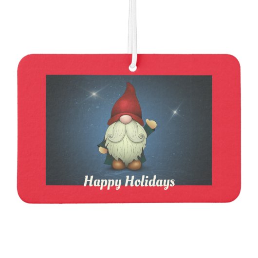 Holiday Gnome Air Freshener Autolufterfrischer (Vorderseite)