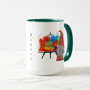 Holiday Gnome Artist Personalisiert Tasse
