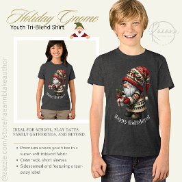 Holiday Gnome Jugend Tri-Blend Shirt