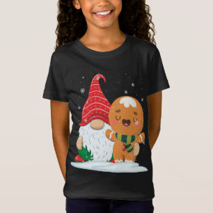 Holiday Gnome mit Candy Cane und Gingerbrot Chri T-Shirt