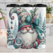 Holiday Gnome mit Ribbon-Hütte Thermosbecher