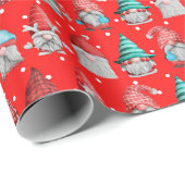 Holiday Gnome Wrapping Paper, Funny Christmas Gesc Geschenkpapier (Rolleneckpunkt)