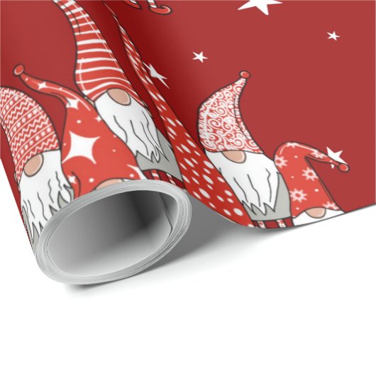 Holiday Gnomes Geschenkpapier (Rolleneckpunkt)