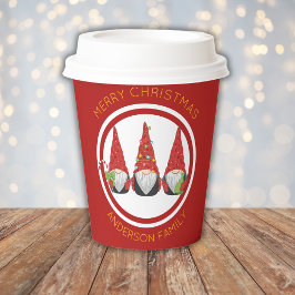 Holiday Gnomes Pappbecher