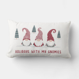 Holiday Gnomies Gnomies im Schneedesign Lumbar P Lendenkissen