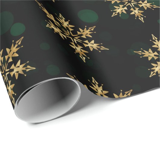 Holiday Gold Imitate Fossilienmuseum Monte San Gio Geschenkpapier (Rolleneckpunkt)