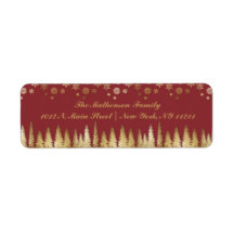 Holiday Gold und Red Winter Wonderland