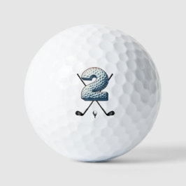 Holiday Golf Balls Alpha-Nummer Letter 2 Golfball