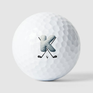Holiday Golf Balls Alpha-Nummer Letter K Golfball