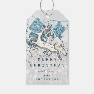 Holiday Gray Spark Herzlich willkommen im Weihnach Geschenkanhänger