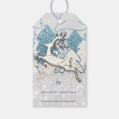 Holiday Gray Spark Herzlich willkommen im Weihnach Geschenkanhänger (Rückseite)