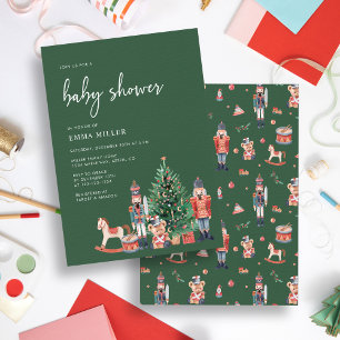 Holiday Green Baby Dusche Einladung
