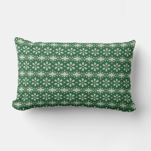 Holiday Green Floral Muster Pilze Lendenkissen