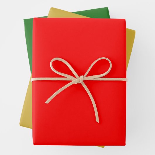 Holiday Green Gold Red Geschenkpapier Set (Beispiel)