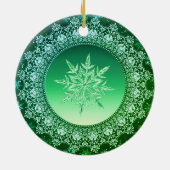 Holiday Green Ice Keramik Ornament (Hinten)