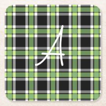 Holiday Green und Black Moderne Weihnachten Karier