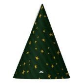 Holiday Green Yellow Stripe Star Christmas Partyhütchen (Links)