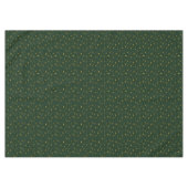 Holiday Green Yellow Stripe Star Christmas Tischdecke (Vorderseite (Horizontal))
