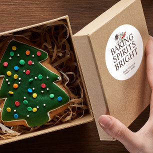 Holiday Greenerie Backbrien Runder Aufkleber