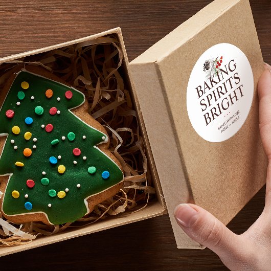 Holiday Greenerie Backbrien Runder Aufkleber