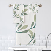 Holiday Greenery | Botanische Weihnachten Badhandtuch Set