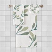 Holiday Greenery | Botanische Weihnachten Badhandtuch Set