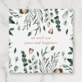 Holiday Greenery Frohe Weihnachten Geschenkanhänger (Rückseite)