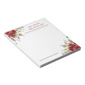 Holiday Greenery Personalisiert Teacher Gift Notizblock (angewinkelt)