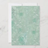 Holiday Greenery Save the Date Card (Rückseite)