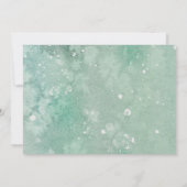 Holiday Greenery Watercolor Einladung zur Hochzeit (Rückseite)