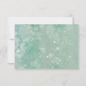 Holiday Greenery Watercolor Wedding RSVP (Rückseite)