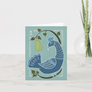 Holiday greeting card, Christmas, 12 days Karte