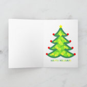 Holiday Greeting Card - Holiday Tree Feiertagskarte (Innenseite)