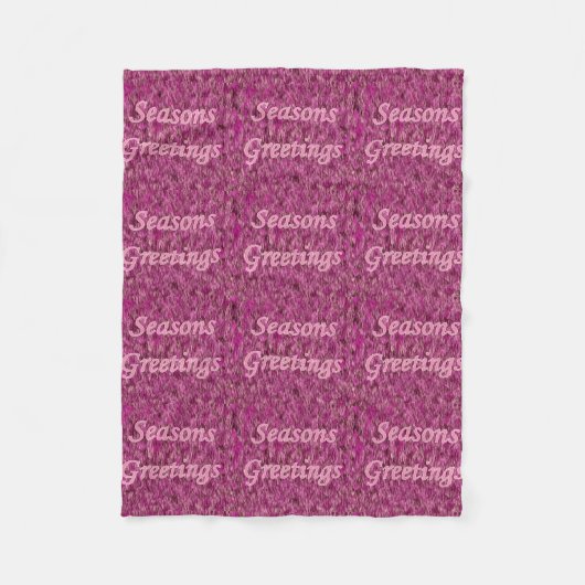 Holiday Greeting Fleecedecke (Vorderseite)