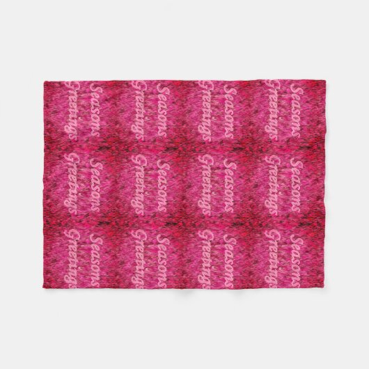 Holiday Greeting Fleecedecke (Vorderseite (Horizontal))