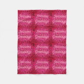 Holiday Greeting Fleecedecke (Vorderseite)