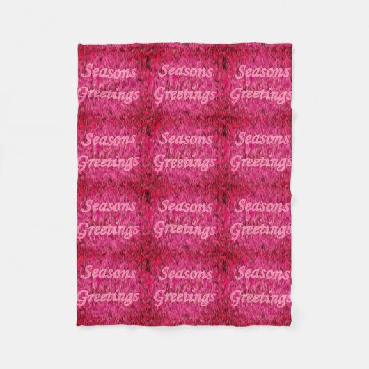 Holiday Greeting Fleecedecke (Vorderseite)