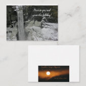 Holiday Greeting - Taughannock Falls Mitteilungskarte (Vorne/Hinten)