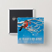 Holiday Greetings Button (Vorne & Hinten)