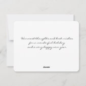 Holiday Greetings Card Feiertagskarte (Rückseite)