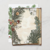 Holiday Greetings Feiertagskarte (Vorne/Hinten)