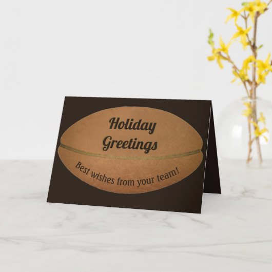 Holiday greetings Football-Team Grußkarte Karte (Gelbe Blume)