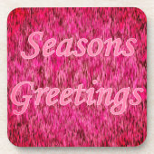 Holiday Greetings Getränkeuntersetzer (Vorderseite)