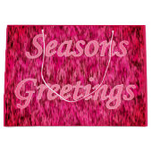 Holiday Greetings In Pink Große Geschenktüte (Vorderseite)