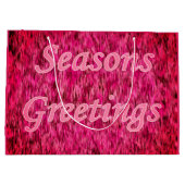 Holiday Greetings In Pink Große Geschenktüte (Rückseite)